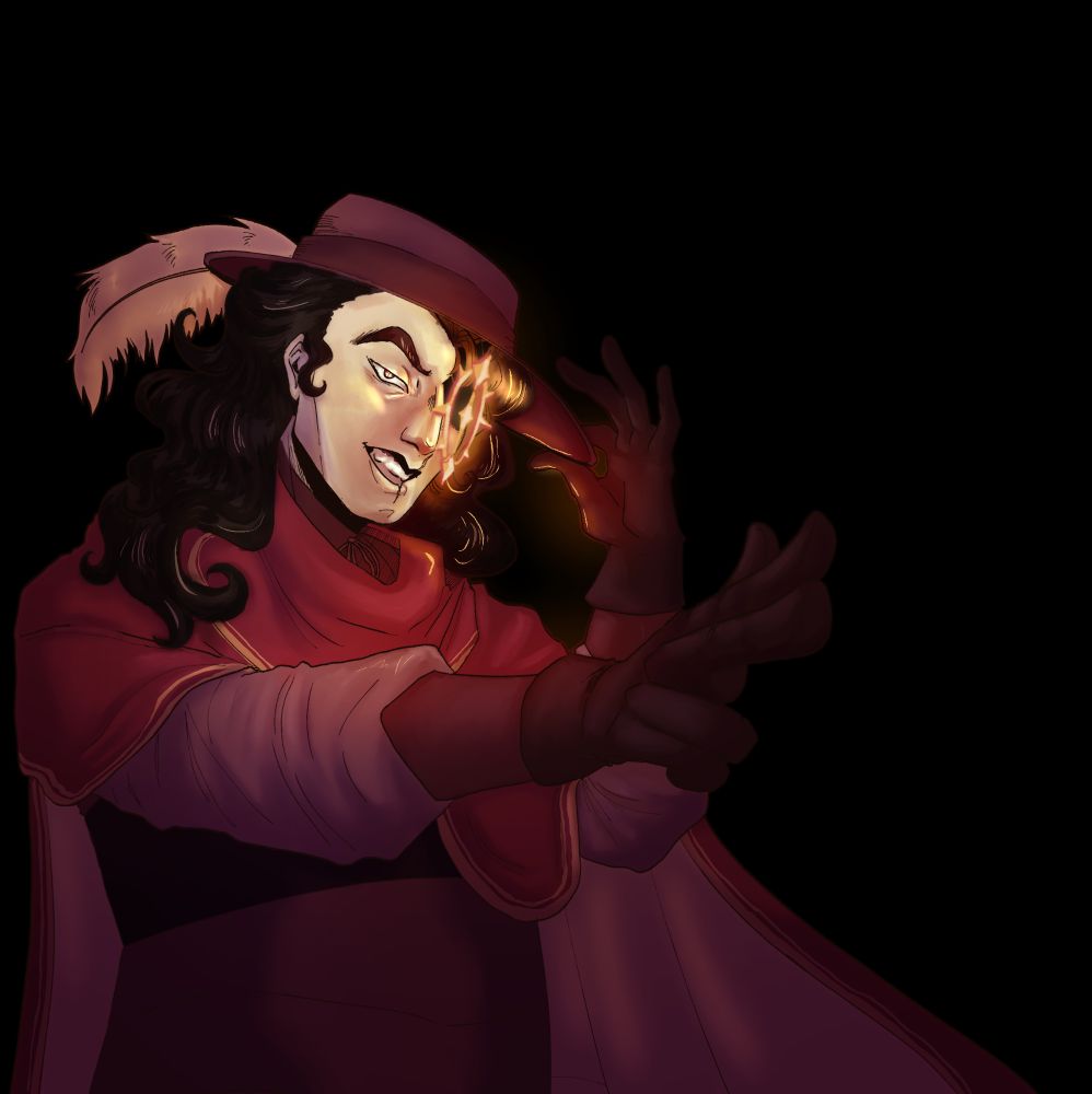 A drawing of Lewis' character!