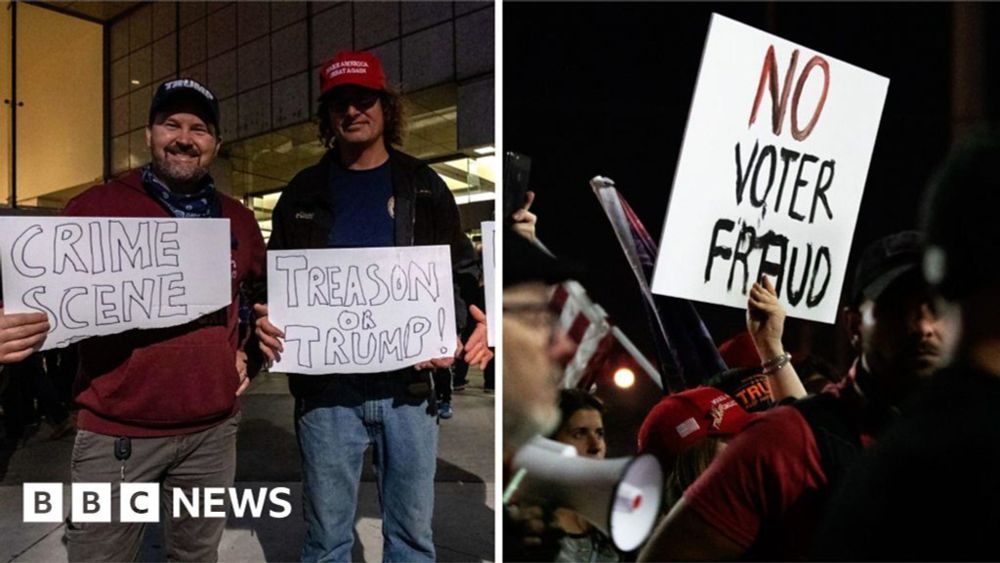 US election: Why are Trump protesters saying 'stop the count' and 'count the votes'?