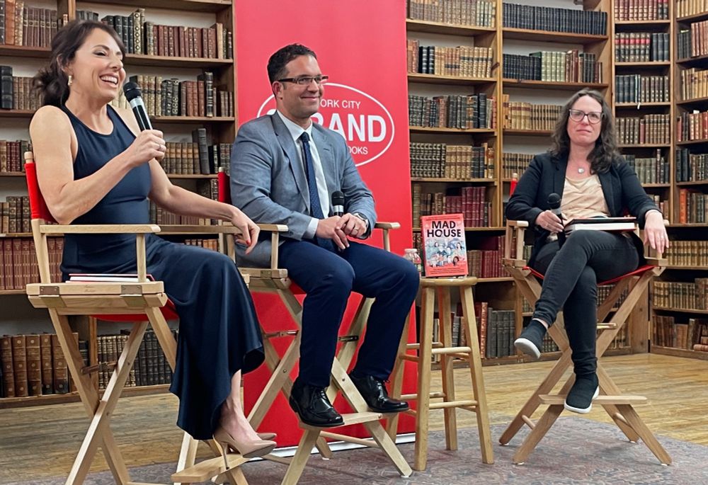 Annie Karni, Luke Broadwater, and Maggie Haberman at the Strand 3/27/25