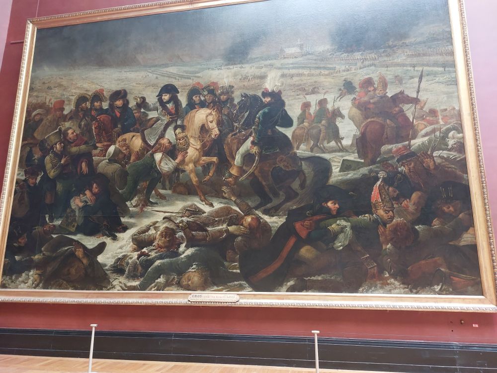 Photo taken at the Louvre of Napoleon on the Battlefield of Eylau by Gros