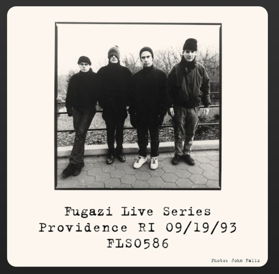 Fugazi live series: Providence RI 09/19/93 