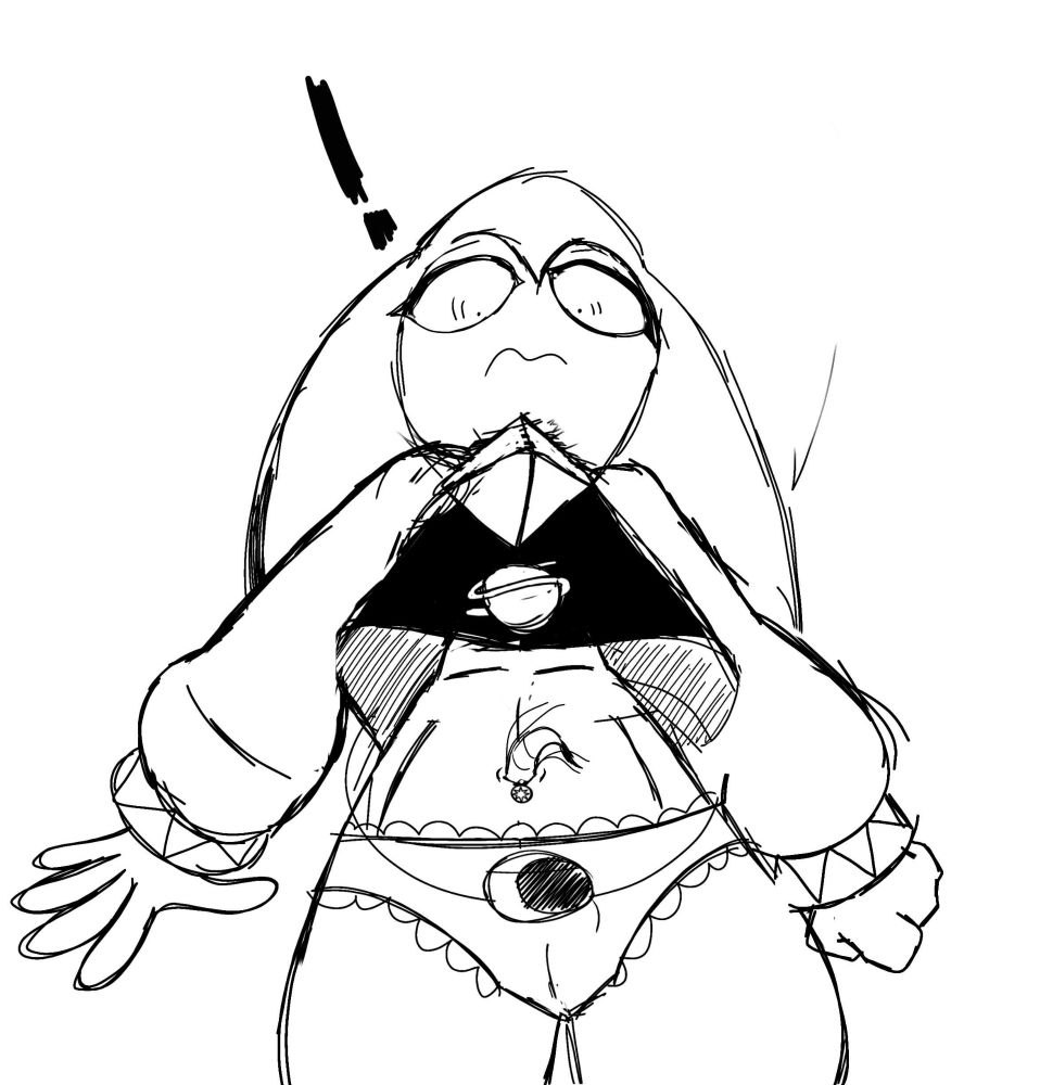 NiGHTS realizing it was some fictional bug creature invading her navel (who coulda been responsible for this lol)