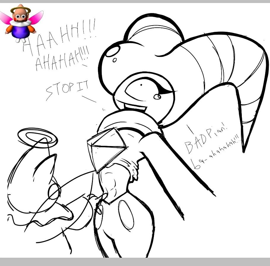 the Nightopian now playing with NiGHTS' belly button with its finger cuz I didn't feel like doing a stick now