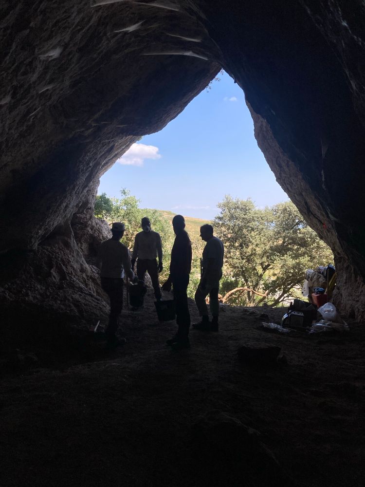 Entrance of the cave - shadows