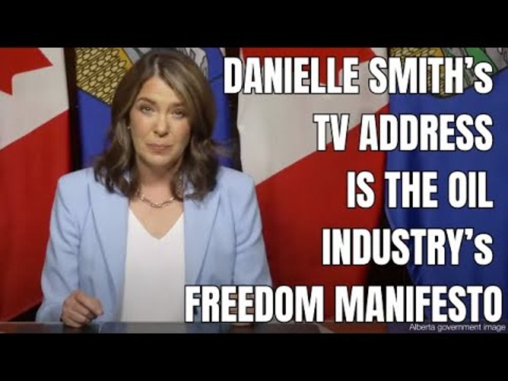 Danielle Smith’s TV address is the oil industry’s freedom manifesto