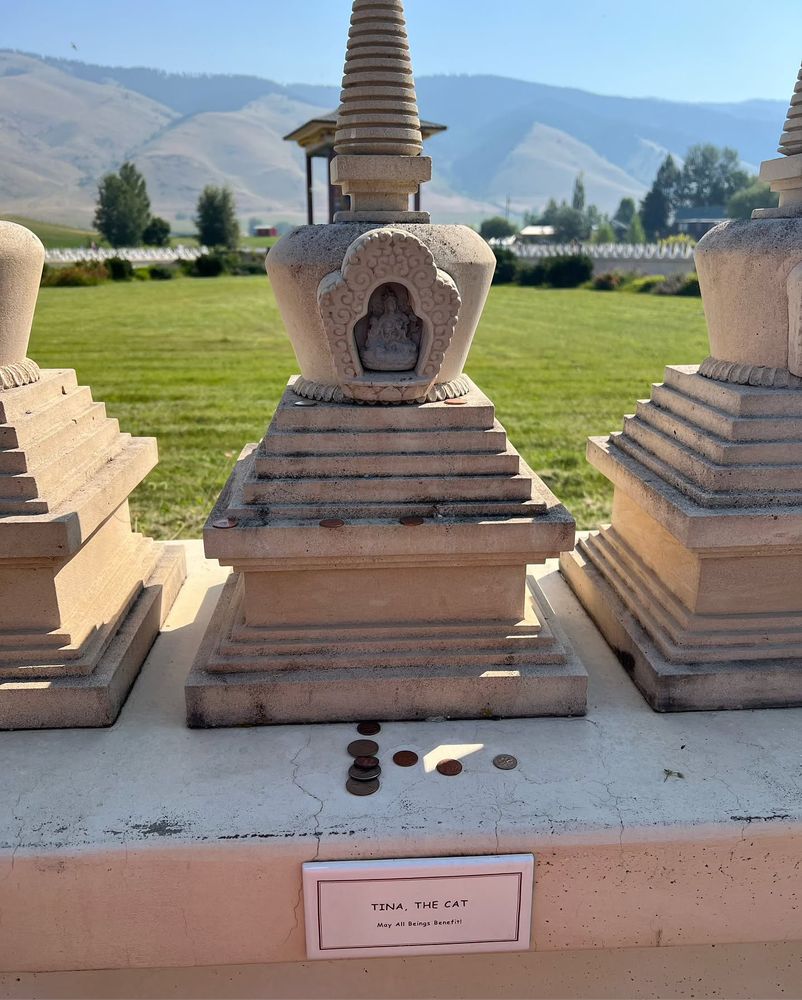 Post 1 of Garden of 1000 Buddha’s outside of Missoula
