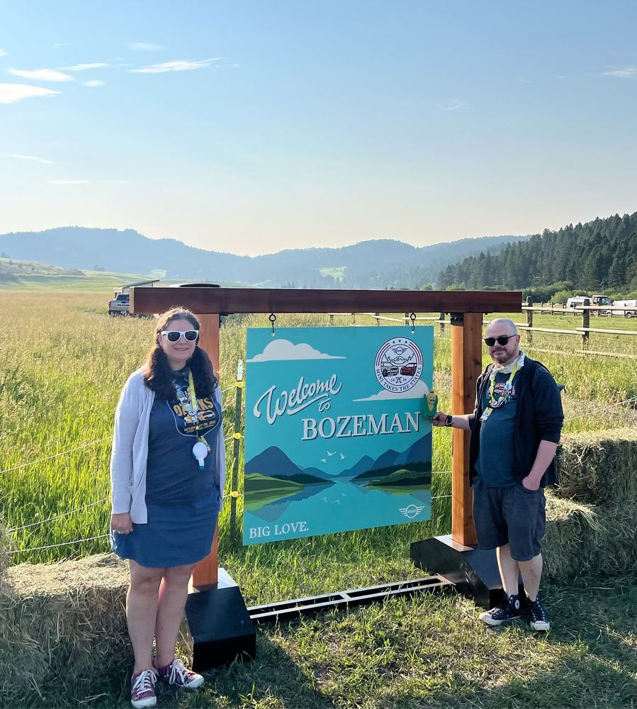 Bozeman was the most fun am rally yet. On a ranch (no signal) and a trick roper/cowboy entertainer. The ranch had their animals out and we all enjoyed seeing pack mules, horses, and yaks.