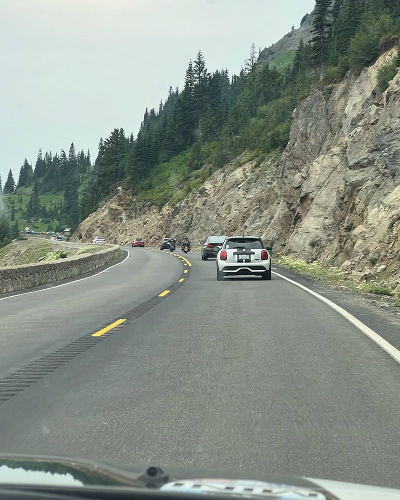 Hard to top the drive to Seattle. We came up Chinook Pass came around the corner and BAM! The mountain was out! Mt Rainer is so beautiful. Also I turned around and filmed some Minis driving by! There were 912 minis