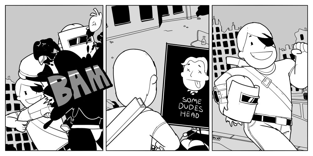 A comic about finding Cook coosk head in his inventory 