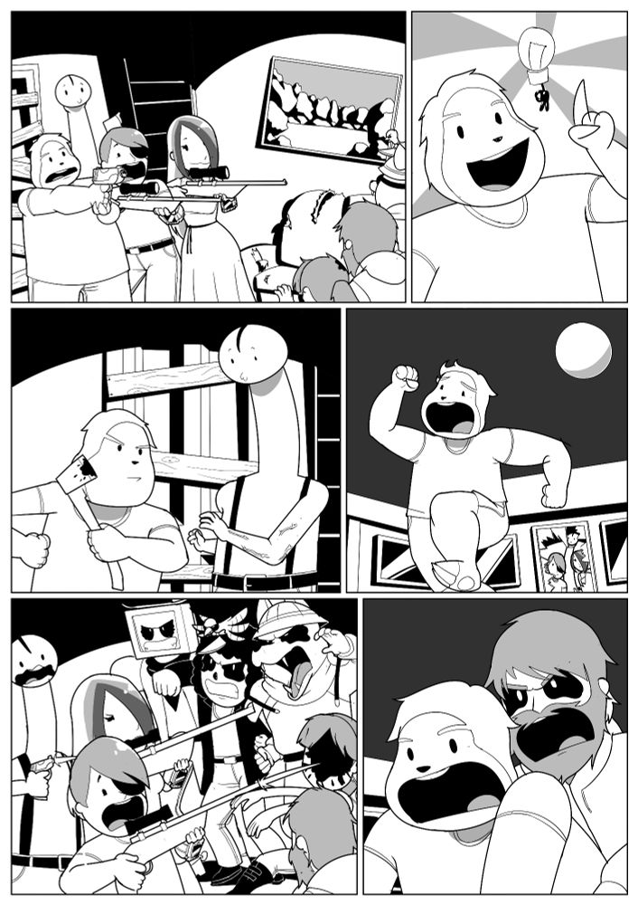 Funny zombie comic 