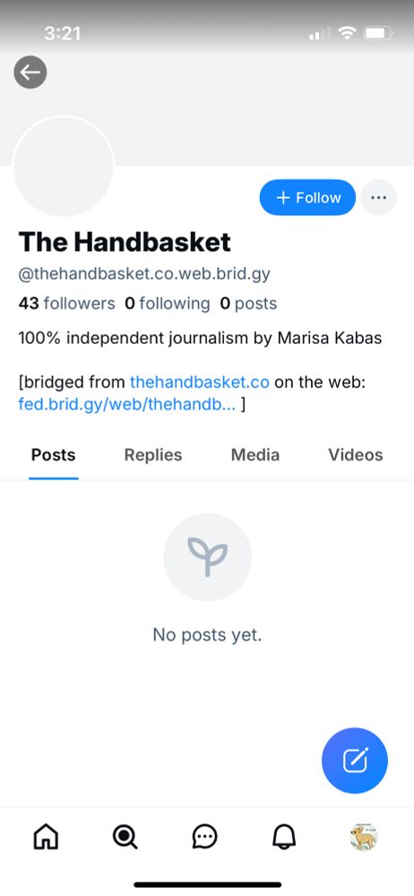 Screenshot of an account impersonating Marisa Kabas