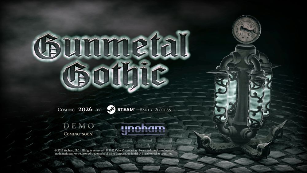 Gunmetal Gothic coming 2026 to Steam Early Access, demo coming soon, (by) ynoham