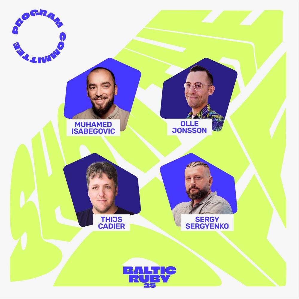 Photos of the Program Committee members along with their names: MUHAMED ISABEGOVIC, OLLE JONSSON, THIJS CADIER, SERGY SERGYENKO.