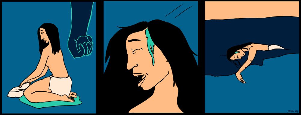 La Brea woman, a woman with a head wound who was found in the La Brea tarpits