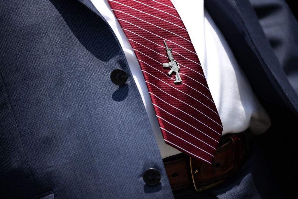 At least two members of Congress wore the lapel pins, and a third had taken credit for their distribution.