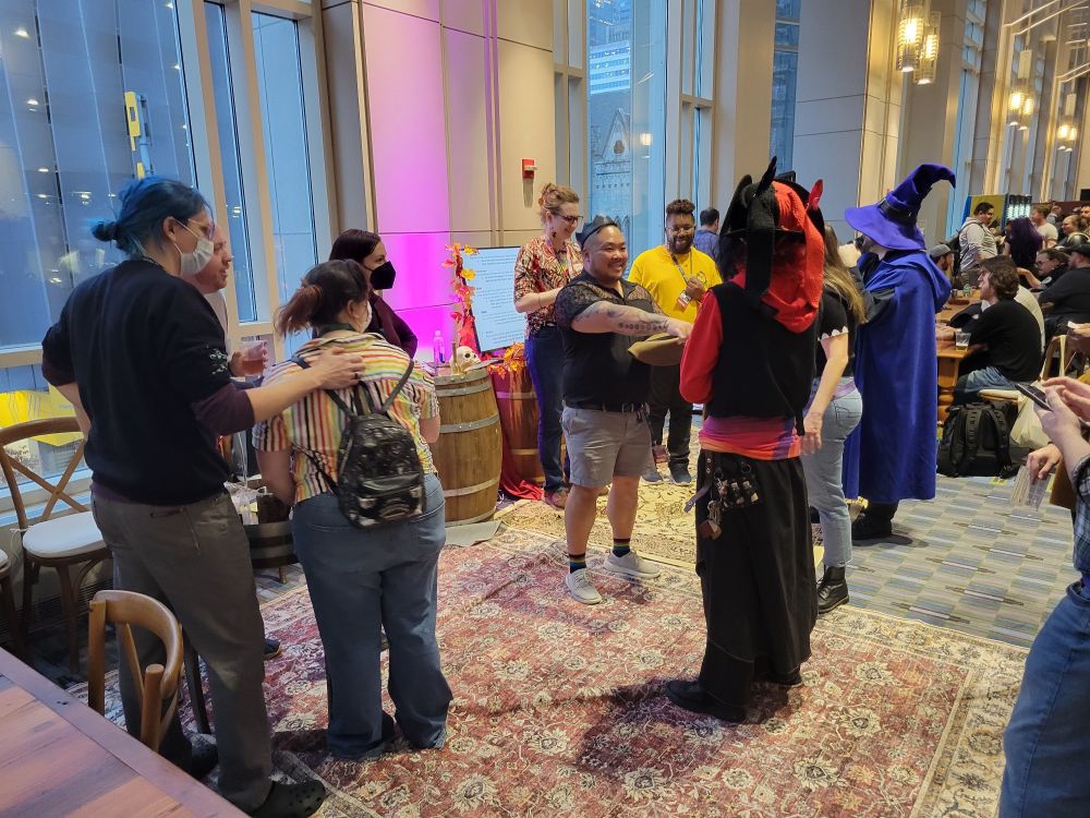 Danny running two tables and a mimic