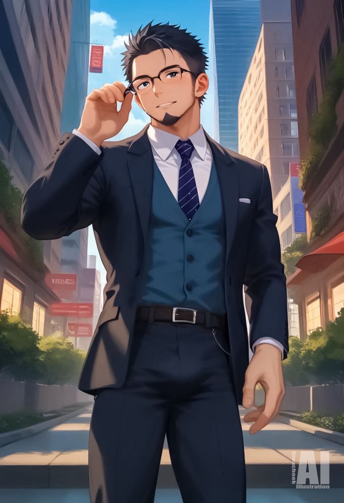 元々ニューヨークのビジネスマンを想定していたからガタイがいい。