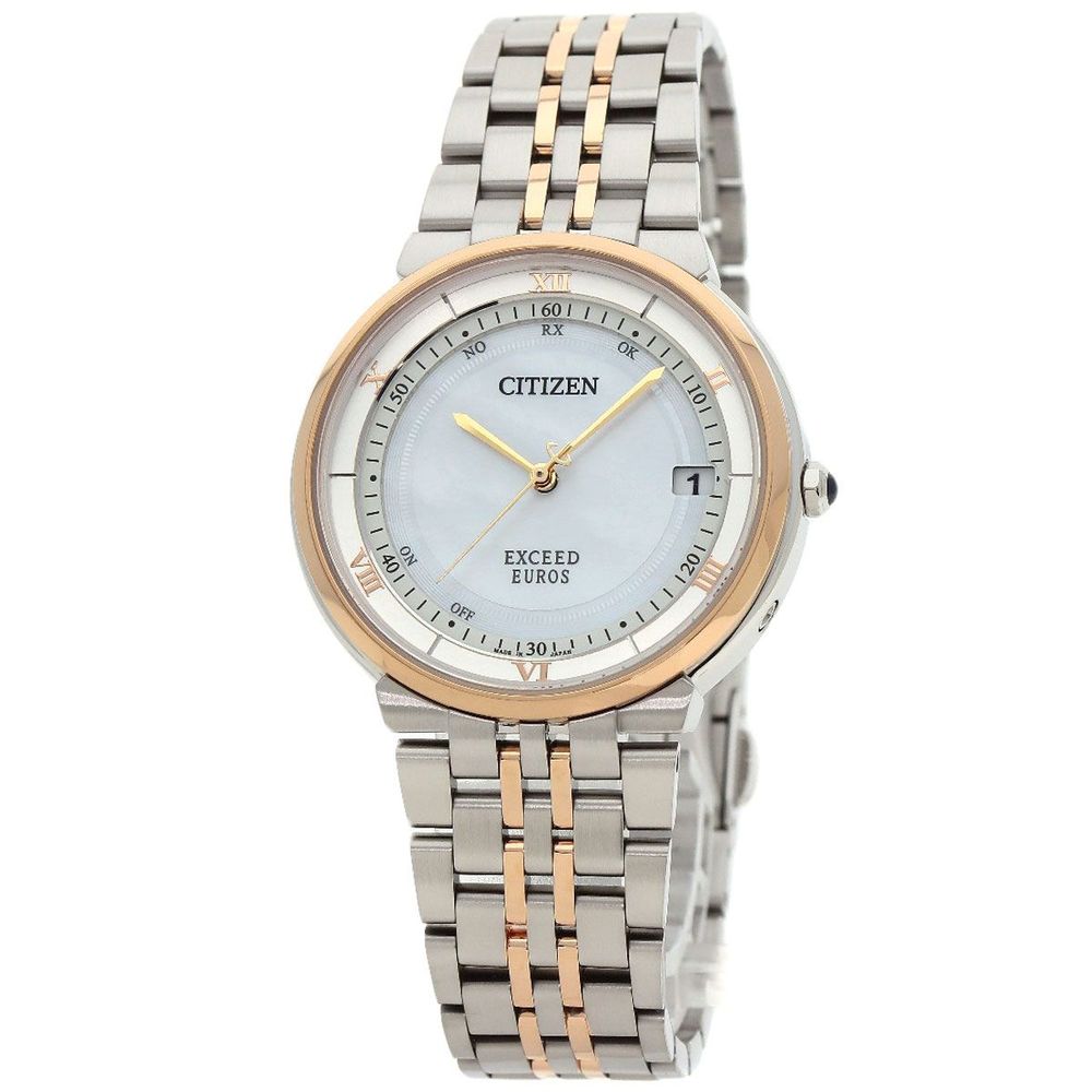 Citizen Exceed Euros CB3024-52W Eco-Drive Radio controlled SS Solar Mens Watch