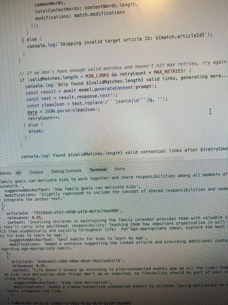 Ai internal links for SEO