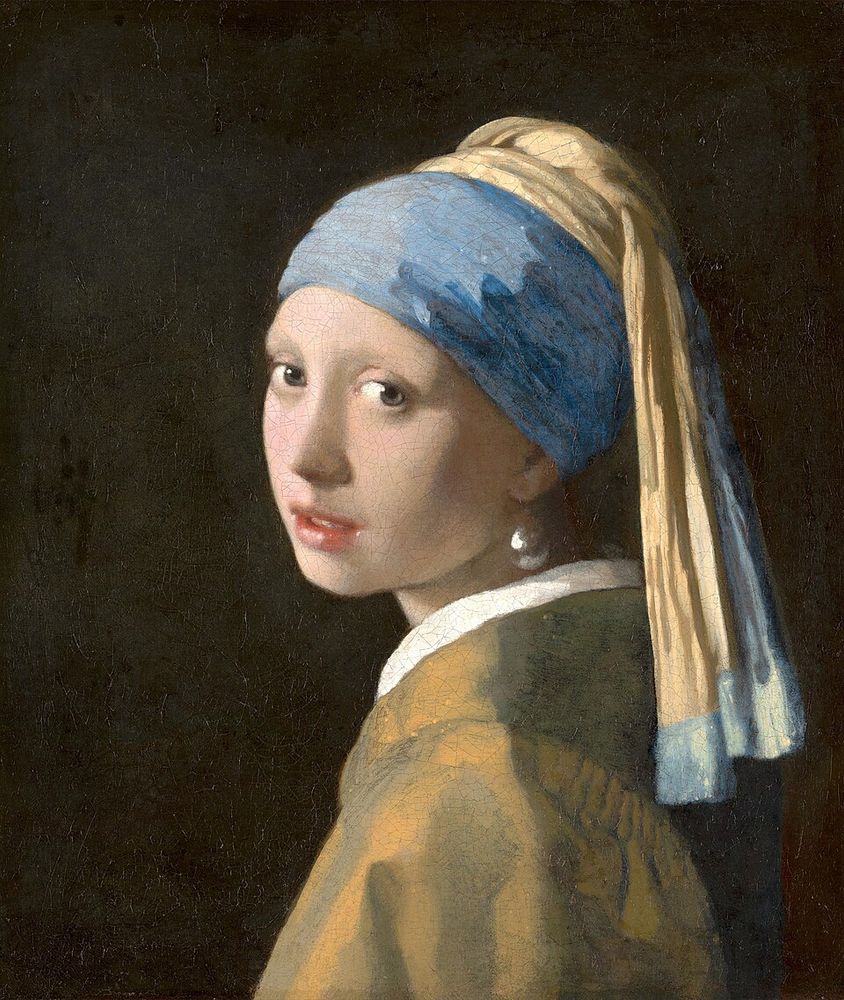 Vermeer's Girl with a Pearl Earring painting