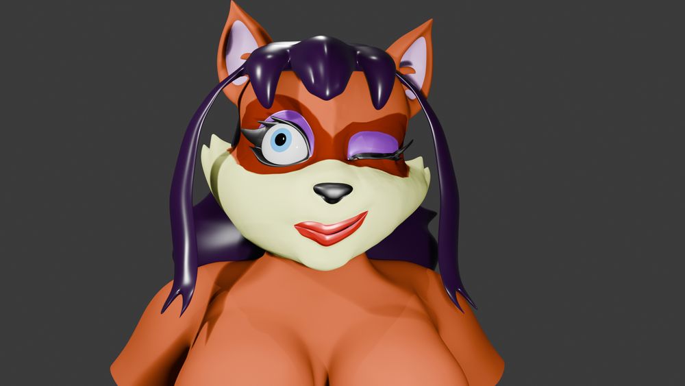 Rebbecca winking
