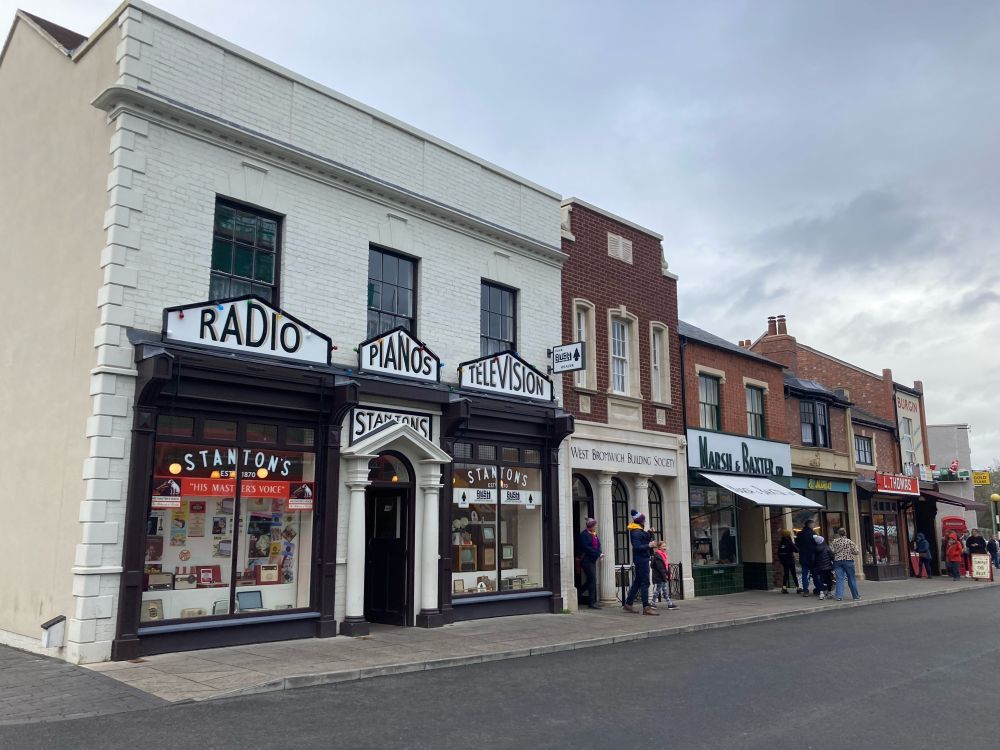 recreation of a high street from c.1950