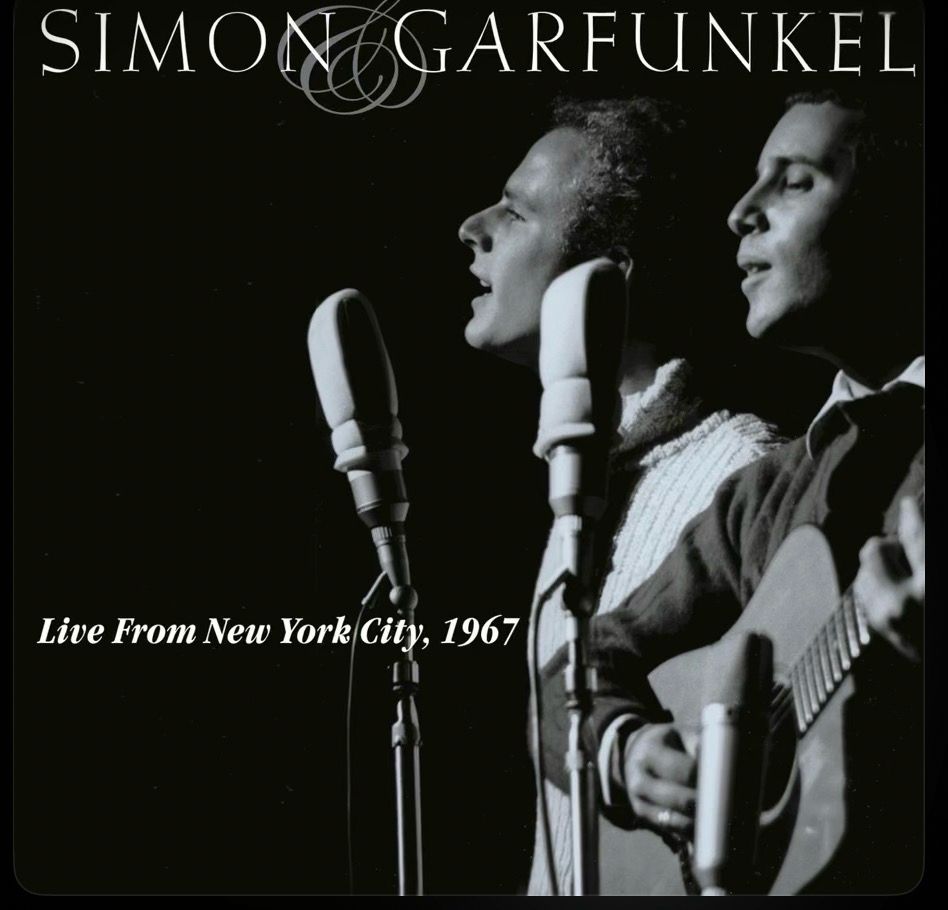 The Album Cover of Simon and Garfunkel’s album Live in New York 1967