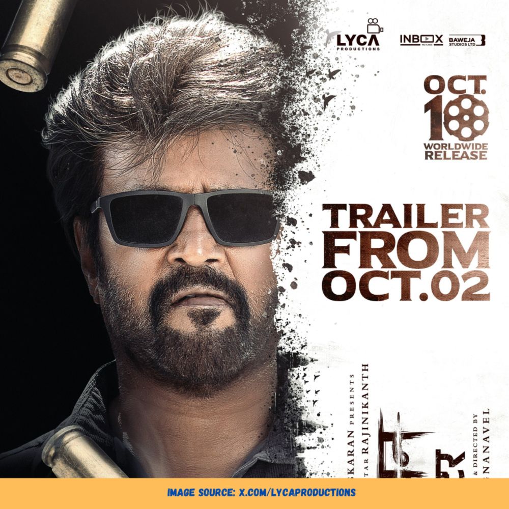 Superstar Rajinikanth's 'Vettaiyan' Trailer Release Set to Ignite Screens on October 2!