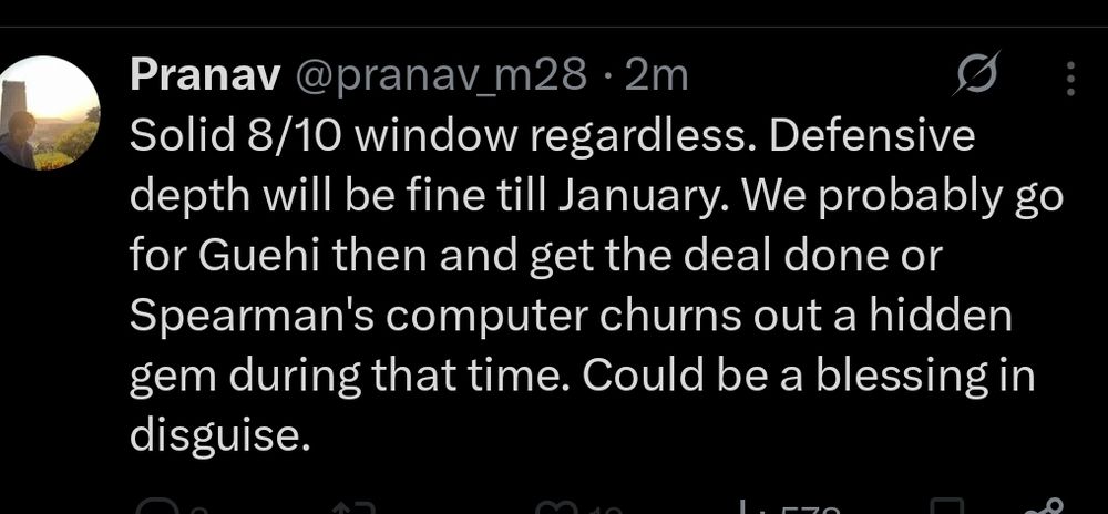 Twitter user Pranav says Liverpool's window is 8/10