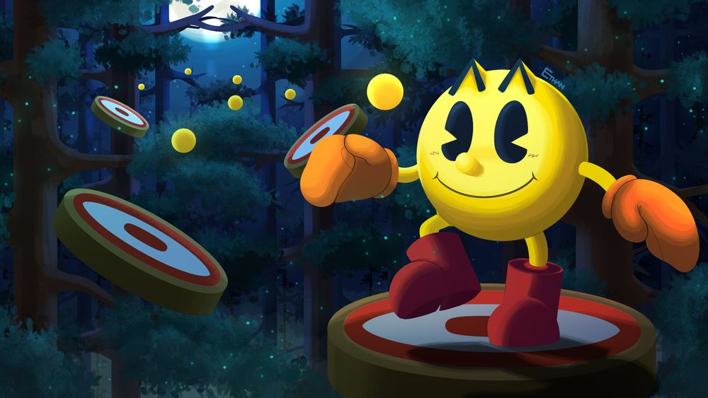 B-Doing Woods art from Pac-Man World 2