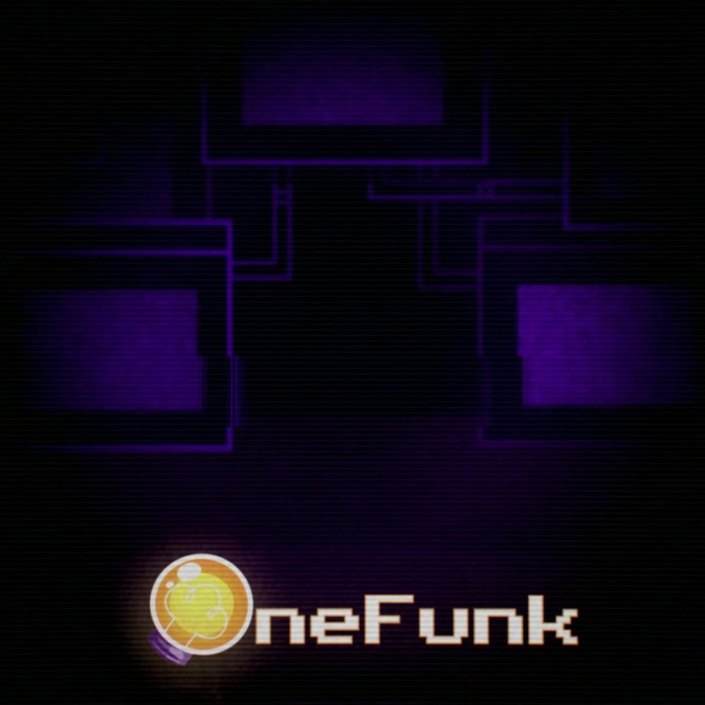 A cover for the song RESTART from the OneFunk Friday Night Funkin’ mod based upon the game Oneshot. It features predominantly a purple color scheme, with computers with purple static and outlined in purple, only differing from the logo, which is glowing a bright yellow, like the sun.