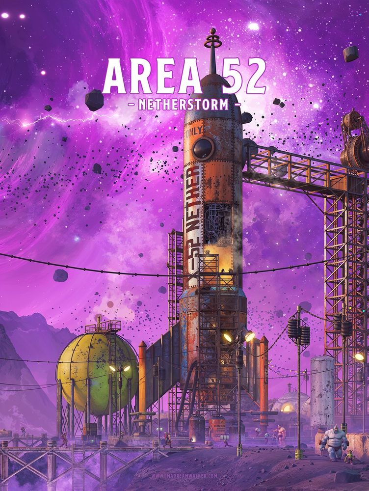 Area 52 in Netherstorm/Outland. World of Warcraft.