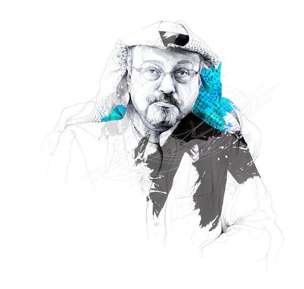 Picture of jamal Khashoggi in native dress 