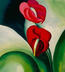 Playful artwork of flowers and colorful composition 