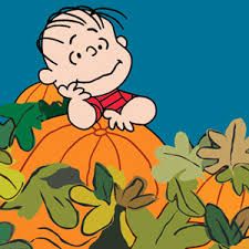Charlie Brown character making a wish on the Great Pumpkin 