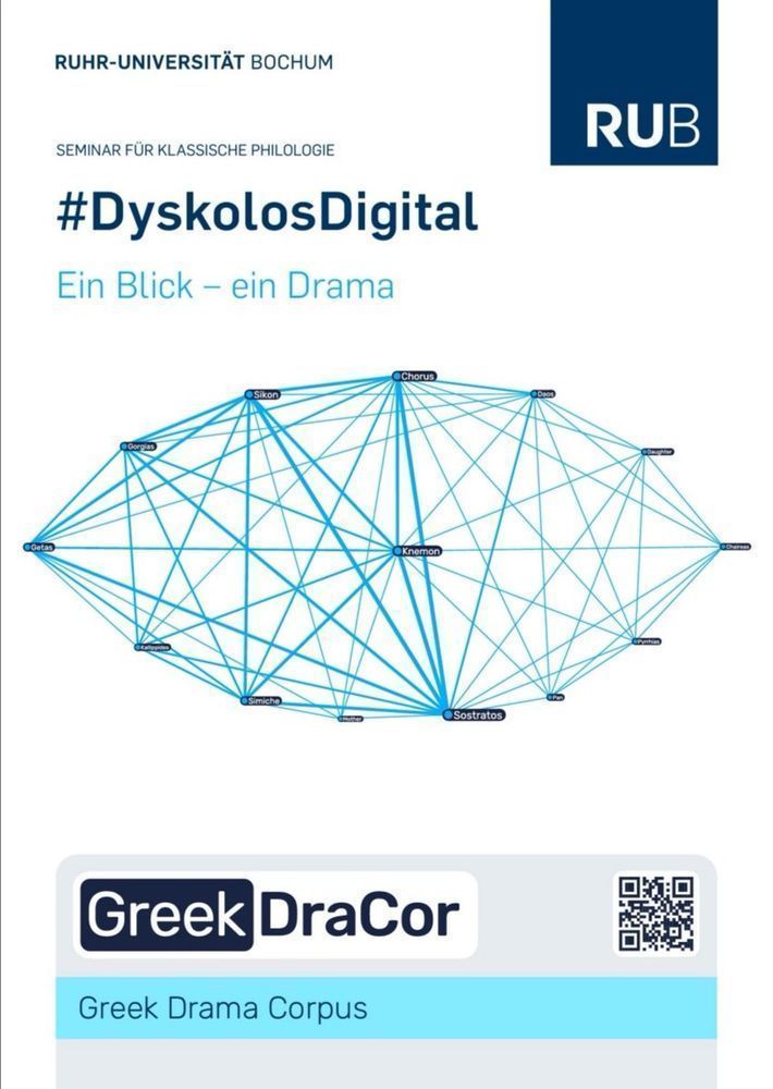 Flyer for the first DH course in the field of Classical Philology (front).