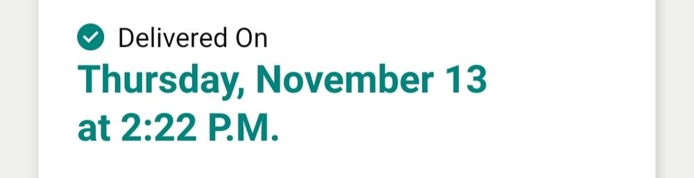 Notification of the package being delivered, I'm so emotional 🥹