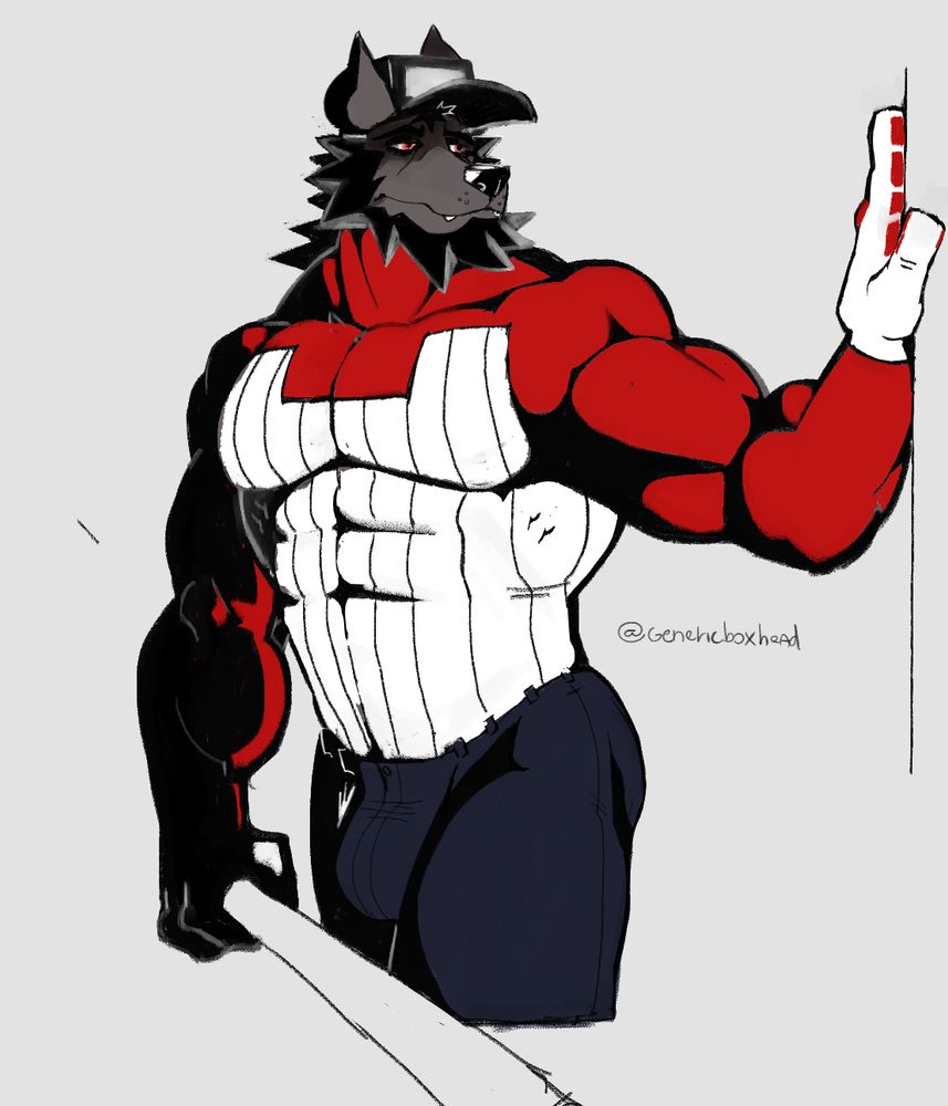 Horror coming out of a room in his baseball uniform