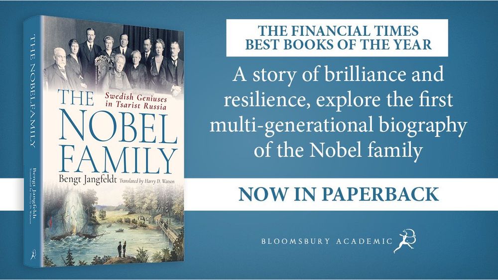 The Financial Times Best Books of the Year, The Nobel Family: Swedish Geniuses in Tsarist Russia is a story of brilliance and resilience, the first multi-generational biography of the Nobel family. 