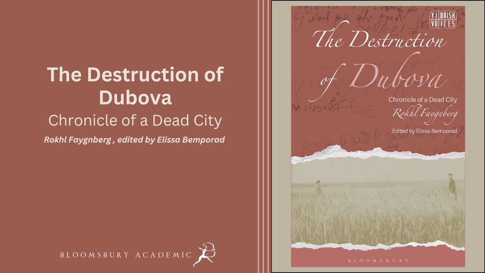 Written by Yiddish writer Rokhl Faygnberg, The Destruction of the Dubova is a powerful account of the elimination of the Jewish community of one shtetl during the Russian Civil War. Here in English for the first time, edited by Elissa Bemporad.
