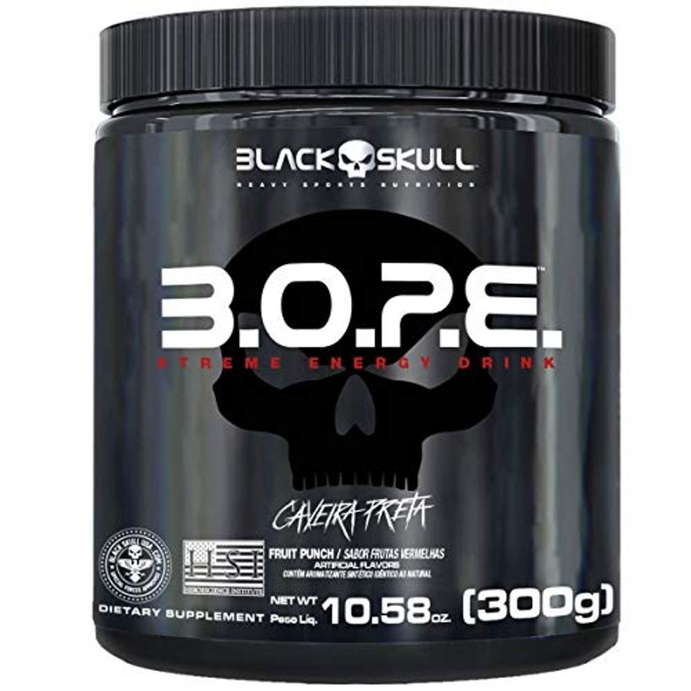 B.O.P.E Pré Treino - 300G Frutas Vermelhas - Black Skull, Black Skull