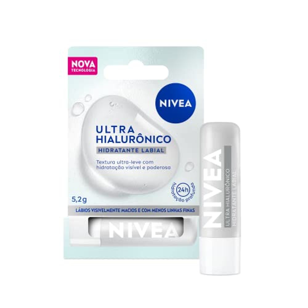 NIVEA Hidratante Labial Ultra Hialurônico 5,2g