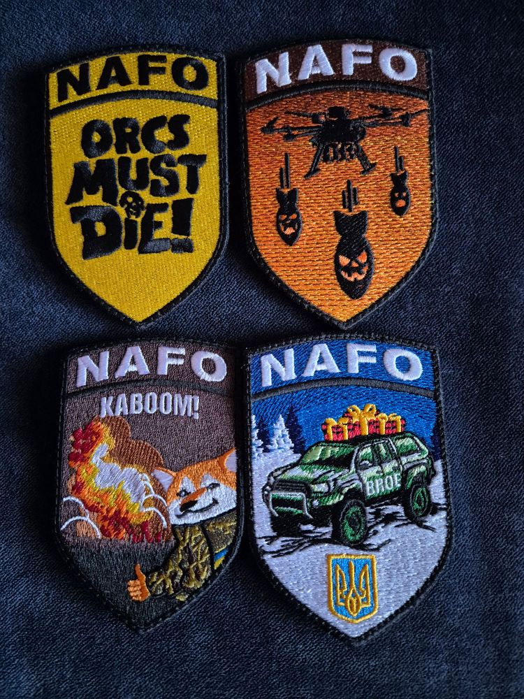 NAFO 69th Sniffing Brigade donation patches