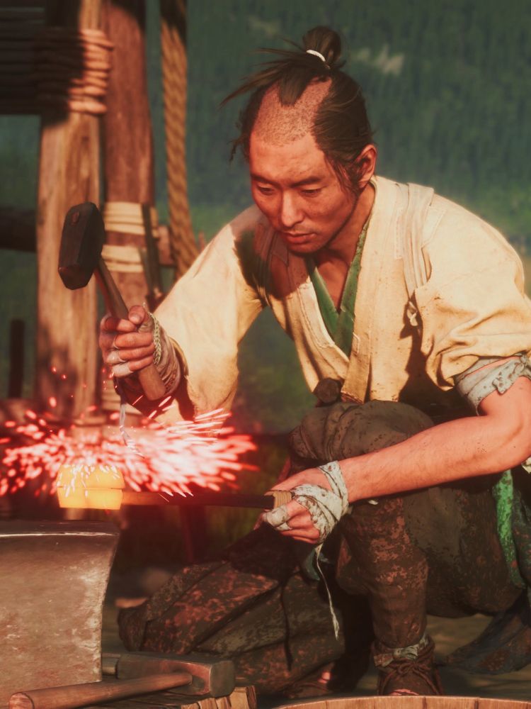 A portrait of Atsu and Jubei’s father, Kengo.