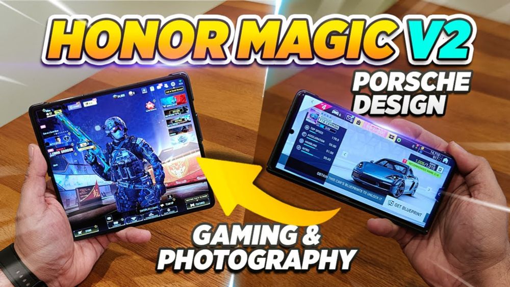 Honor Magic V2 Porsche Design Review of Gaming & Cameras (COD, PUBG, Asphalt 9...)