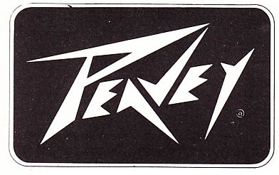 An image of the logo for Peavey. A brand that made guitars and guitar amps that would never break and weighed a ton (a long time ago) The logo is very pointed on each letter.
