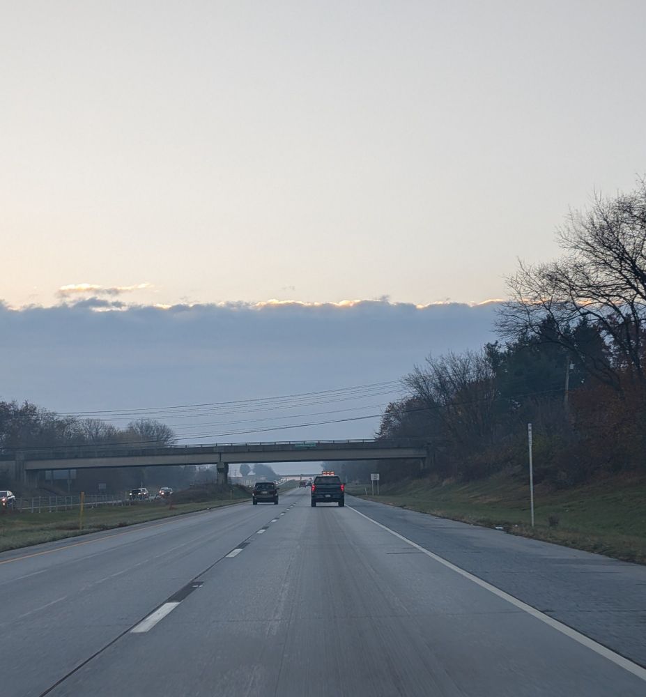Morning clouds that look like a mountain