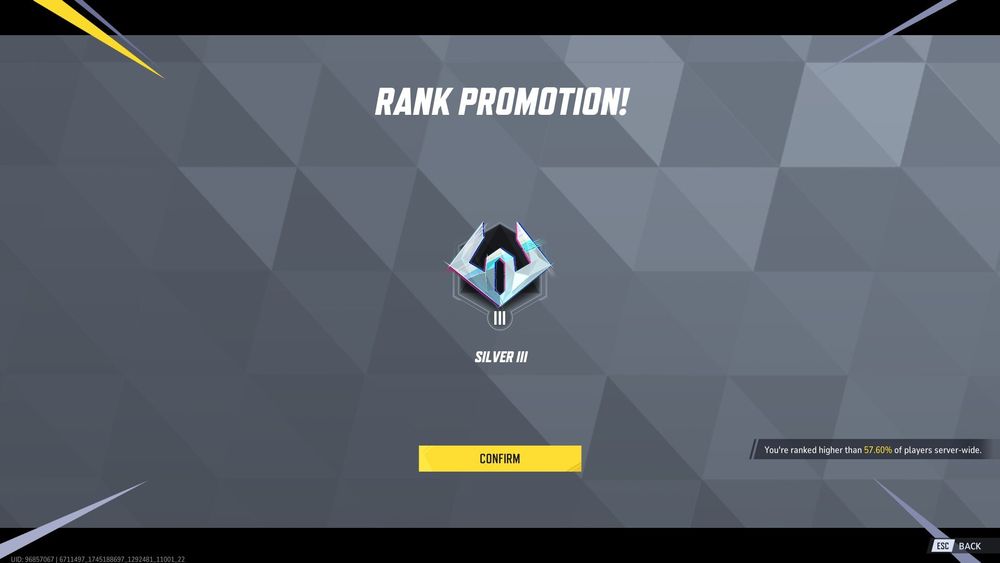 a silver 3 rank promotion screen in marvel rivals