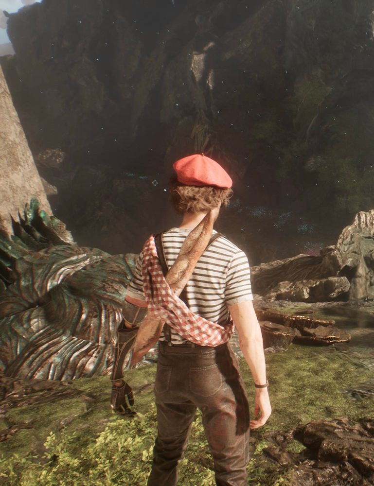 the same outfit but from behind