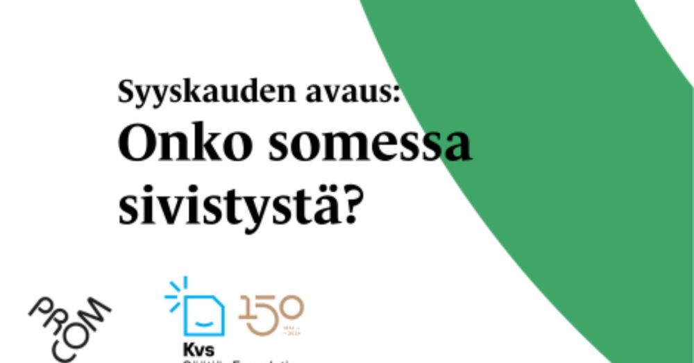 Syyskauden avaus: Onko somessa sivistystä? - Tapahtumat